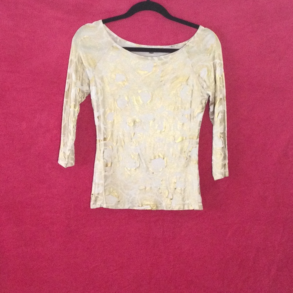 Rose Gold Quarter Sleeve Top